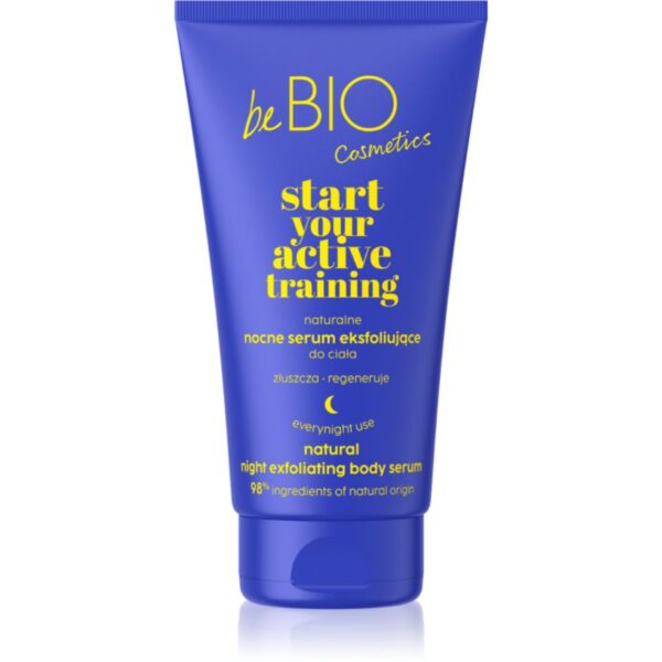 beBIO Start Your Active Training ler pentru corp cu efect de exfoliere 150 ml-Țena