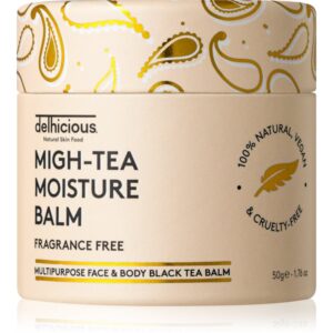delhicious MIGH-TEA MOISTURE BALM balsam multifuncțional pentru piele foarte uscata si sensibila fără parfum 50 g-ro