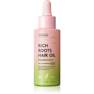delhicious RICH ROOTS AMLA & ROSEMARY HAIR OIL ulei hidratant si catifelant pentru un scalp uscat