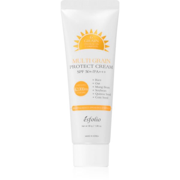 esfolio Protect Cream Multi Grain protecție solară pentru față iluminatoare SPF 50+ 30 g-Țena