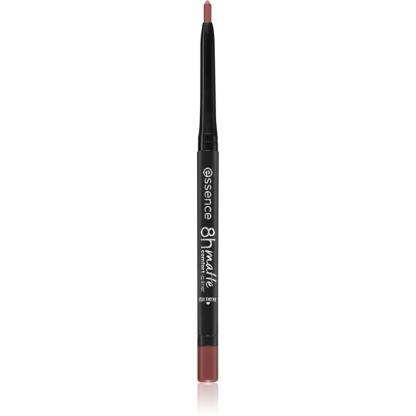 essence 8h Matte Comfort dermatograf mat de buze cu ascutitoare culoare 02 Silky Hazelnut 0