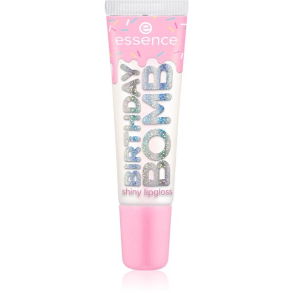 essence Birthday Bomb luciu de buze transparent pentru stralucire culoare 01 Cake My Day! 10 ml-Țena