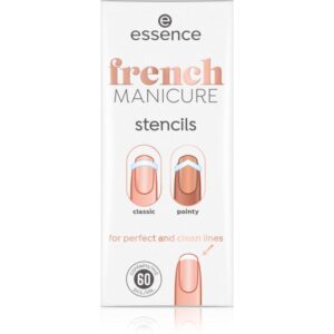 essence French MANICURE șabloane pentru manichiura franțuzească 60 buc-Țena
