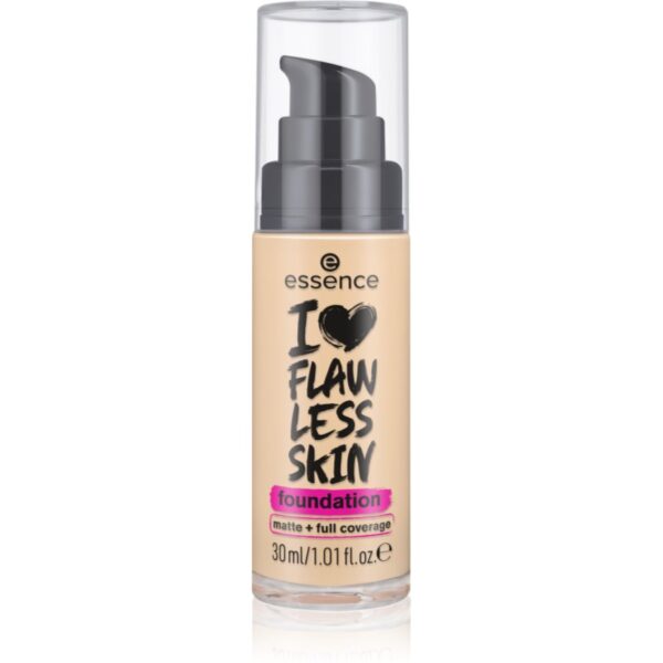 essence I LOVE FLAWLESS SKIN acoperire make-up cu efect matifiant culoare 30 - Dark Porcelain 30 ml-ro
