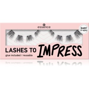 essence LASHES TO IMPRESS gene false cu lipici 8 buc-ro