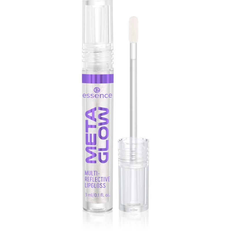 essence META GLOW MULTI-REFLECTIVE luciu de buze cu efect holografic culoare 01 Cyber Space 3 ml-ro