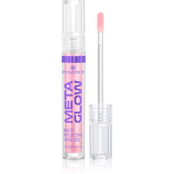 essence META GLOW MULTI-REFLECTIVE luciu de buze cu efect holografic culoare 02 Digital Pink 3 ml-ro