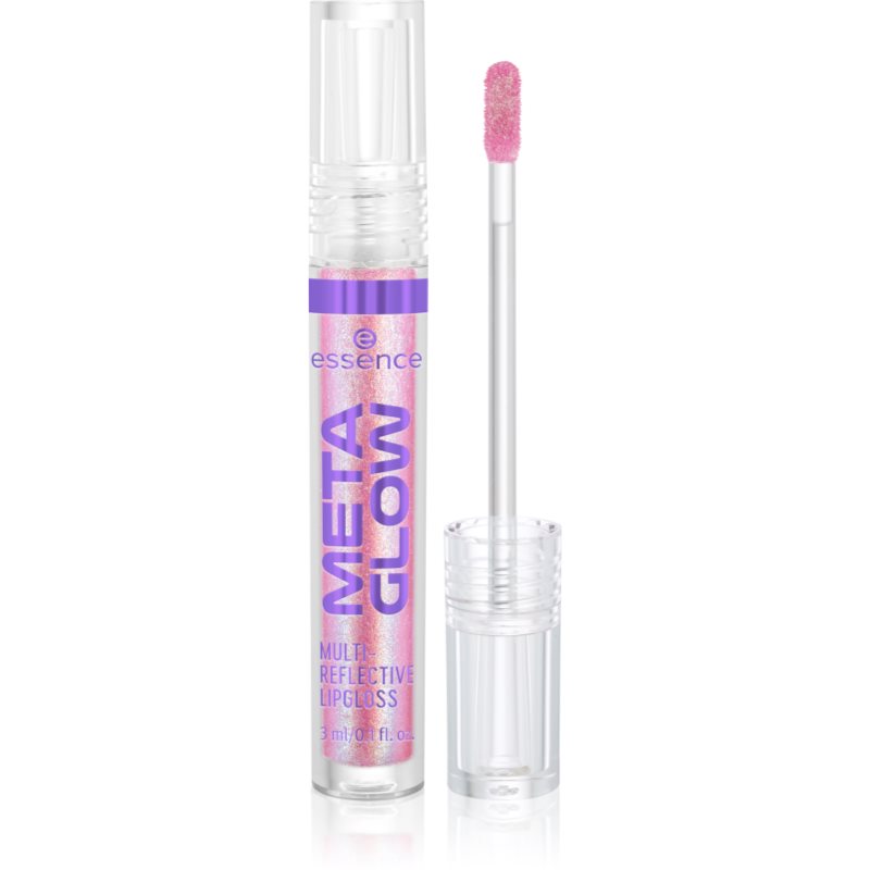 essence META GLOW MULTI-REFLECTIVE luciu de buze cu efect holografic culoare 03 Pink Vision 3 ml-ro
