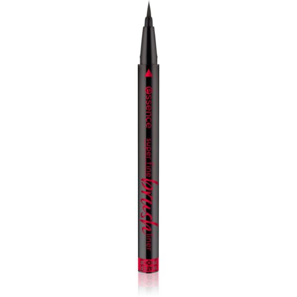 essence Super Fine Brush Liner eyeliner în fix culoare Black 0