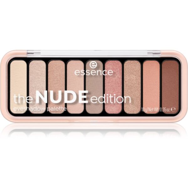 essence The Nude Edition paletă cu farduri de ochi culoare 10 Pretty in Nude 10 g-Țena