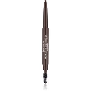 essence WOW What a Brow creion pentru sprancene cu pensula culoare 04 Black-Brown 0