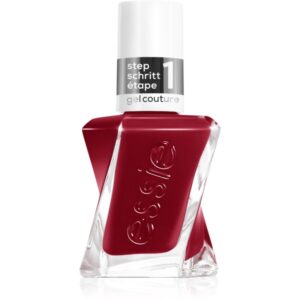 essie gel couture 2.0 lac de unghii cu efect de gel culoare 509 paint the gown red 13