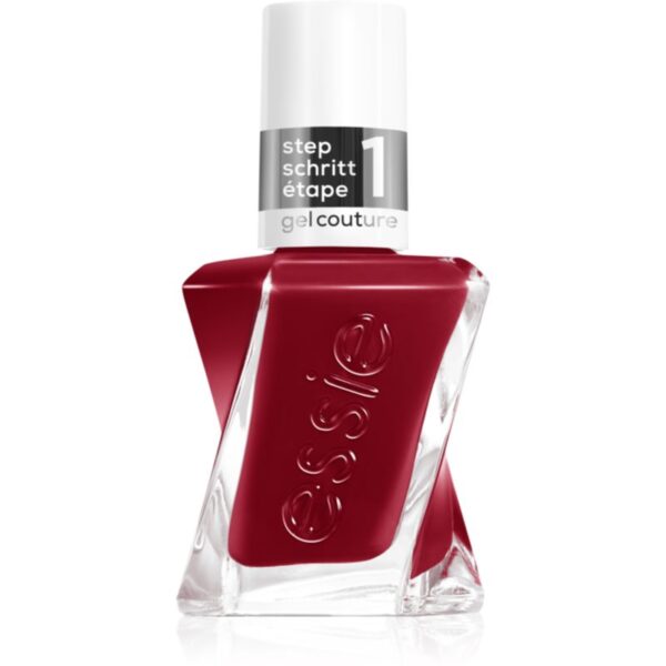 essie gel couture 2.0 lac de unghii cu efect de gel culoare 509 paint the gown red 13