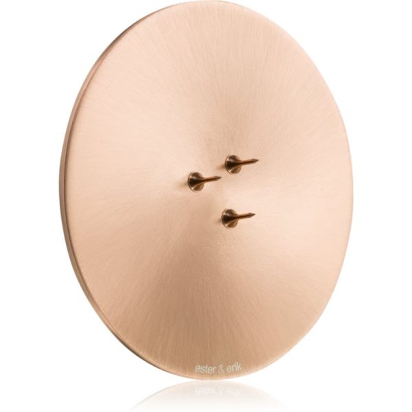 ester & erik accessories candle plates sfeșnic pentru lumânări parfumate matt rose gold 9 cm-ro