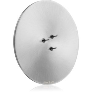 ester & erik accessories candle plates sfeșnic pentru lumânări parfumate matt silver 9 cm-ro