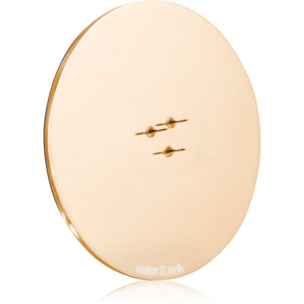 ester & erik accessories candle plates sfeșnic pentru lumânări parfumate shiny rose gold 12 cm-ro