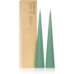ester & erik cone candles cool mint (no. 55) lumanare 2x25 cm-ro