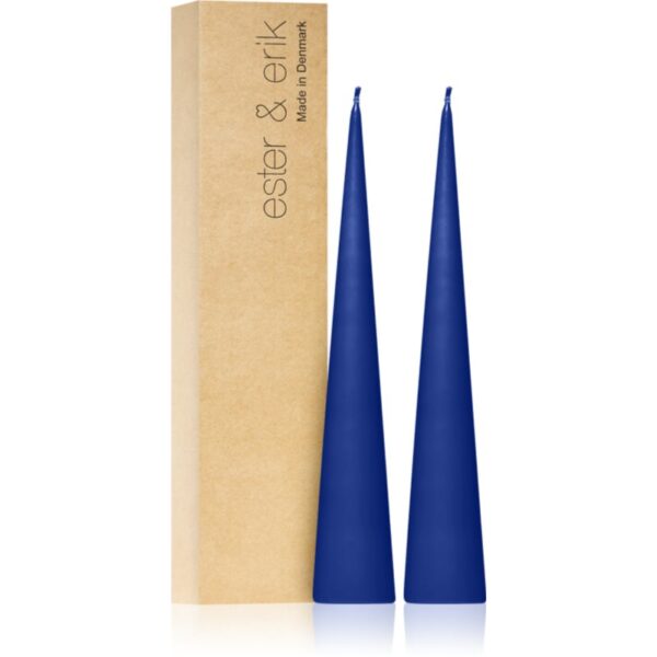 ester & erik cone candles cornflower (no. 48) lumanare 2x25 cm-ro