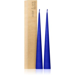 ester & erik cone candles cornflower (no. 48) lumanare 2x37 cm-ro