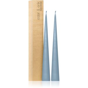 ester & erik cone candles dusty blue (no. 83) lumanare 2x37 cm-ro