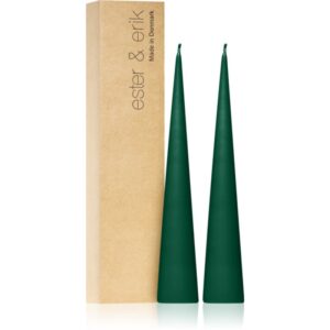 ester & erik cone candles marble green (no. 58) lumanare 2x25 cm-Țena