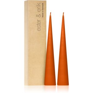 ester & erik cone candles mild orange (no. 16) lumanare 2x25 cm-ro