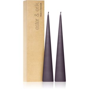 ester & erik cone candles muted mauve (no. 42) lumanare 2x25 cm-ro