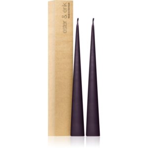 ester & erik cone candles muted mauve (no. 42) lumanare 2x37 cm-ro