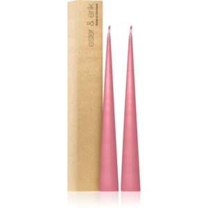 ester & erik cone candles old rose (no. 39) lumanare 2x37 cm-ro