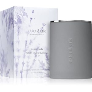 ester & erik scented candle white thyme & moss (no. 42) lumânare parfumată 350 g-Țena