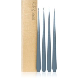 ester & erik taper candle dusty blue (no. 83) lumanare 4x32 cm-ro
