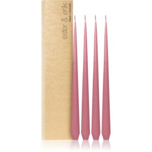 ester & erik taper candle old rose (no. 39) lumanare 4x32 cm-ro