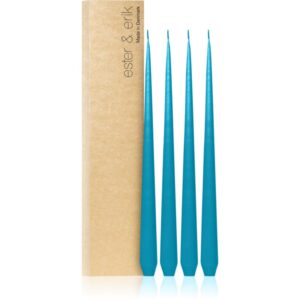 ester & erik taper candle turquoise (no. 56) lumanare 4x32 cm-ro