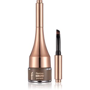 flormar Brow Pomade pomadă pentru sprâncene cu pensula culoare 03 Brown 2