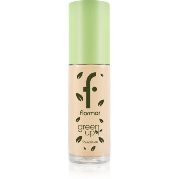 flormar Green Up Foundation machiaj cu efect matifiant culoare 010 Pure Beige 30 ml-ro