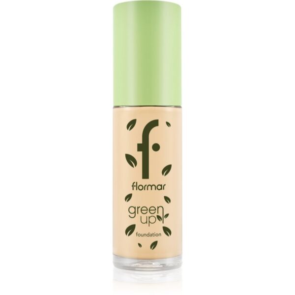 flormar Green Up Foundation machiaj cu efect matifiant culoare 030 Light Beige 30 ml-ro