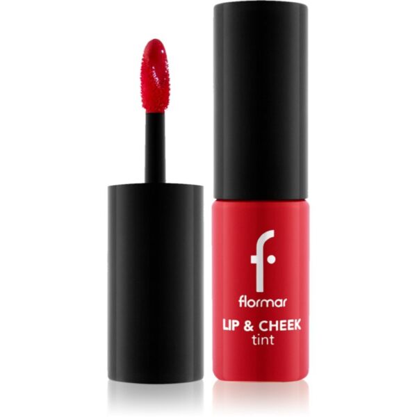 flormar Lip & Cheek Tint fard de obraz lichid buze si obraz culoare 001 Scarlet Ruby 6.7 ml-Țena