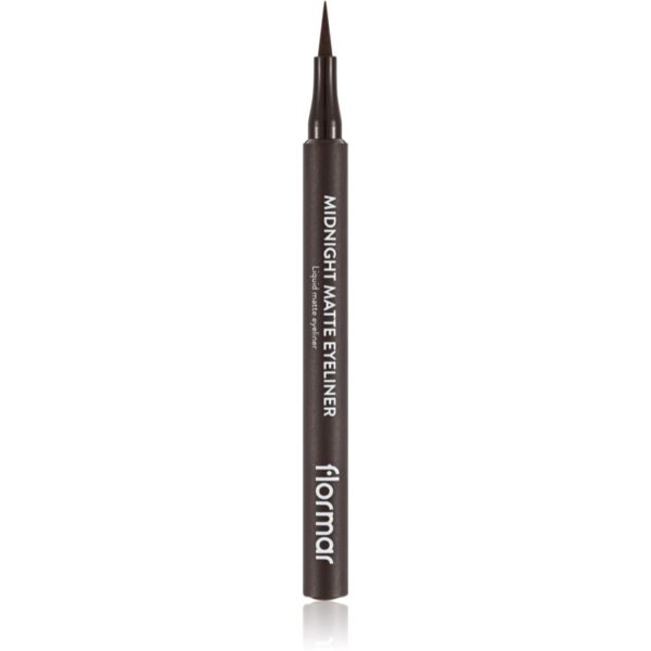 flormar Midnight Matte Eyeliner eyeliner în fix cu efect matifiant culoare 02 Brown 1 ml-Țena