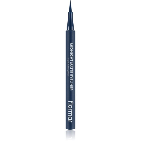 flormar Midnight Matte Eyeliner eyeliner în fix cu efect matifiant culoare 03 Dark Blue 1 ml-Țena