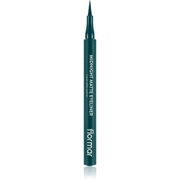flormar Midnight Matte Eyeliner eyeliner în fix cu efect matifiant culoare 04 Green 1 ml-Țena