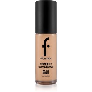 flormar Perfect Coverage Mat Touch Foundation machiaj cu efect matifiant pentru piele mixta spre grasa culoare 301 Soft Beige 30 ml-ro