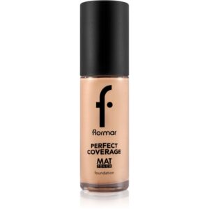 flormar Perfect Coverage Mat Touch Foundation machiaj cu efect matifiant pentru piele mixta spre grasa culoare 308 Fair Ivory 30 ml-ro