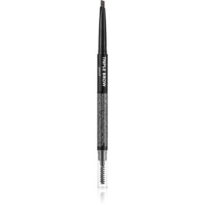 flormar Triple Brow Pencil creion pentru sprancene 3 in 1 culoare 001 Brunette 0.75 g-Țena