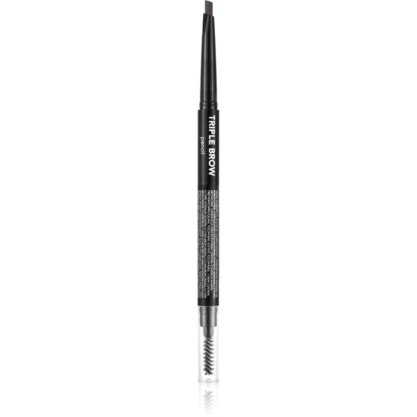 flormar Triple Brow Pencil creion pentru sprancene 3 in 1 culoare 001 Brunette 0.75 g-Țena