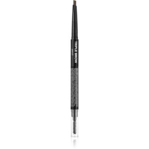 flormar Triple Brow Pencil creion pentru sprancene 3 in 1 culoare 003 Coffee 0.75 g-ro