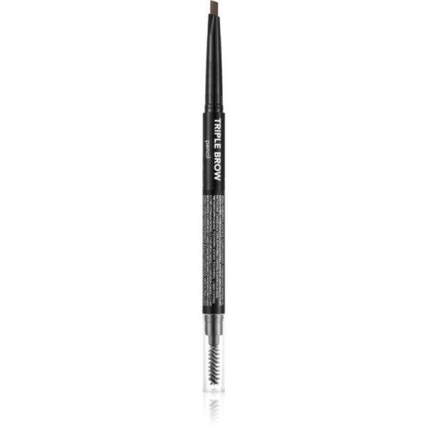 flormar Triple Brow Pencil creion pentru sprancene 3 in 1 culoare 003 Coffee 0.75 g-ro