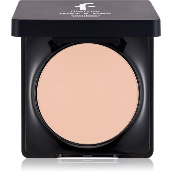 flormar Wet & Dry Compact Powder pudră unificatoare compactă culoare 006 Caramel Rose 10 g-ro