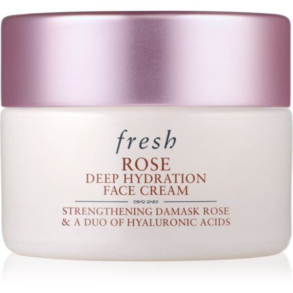 fresh Rose Deep Hydration Face Cream crema de fata hidratanta cu acid hialuronic 15 ml-Țena
