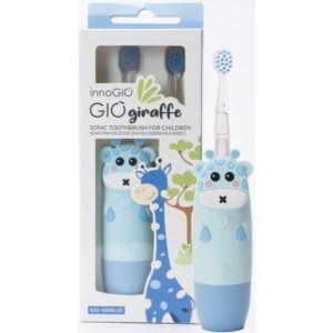 innoGIO GIOGiraffe Sonic Toothbrush periuta de dinti cu ultrasunete pentru copii Blue 1 buc-Țena