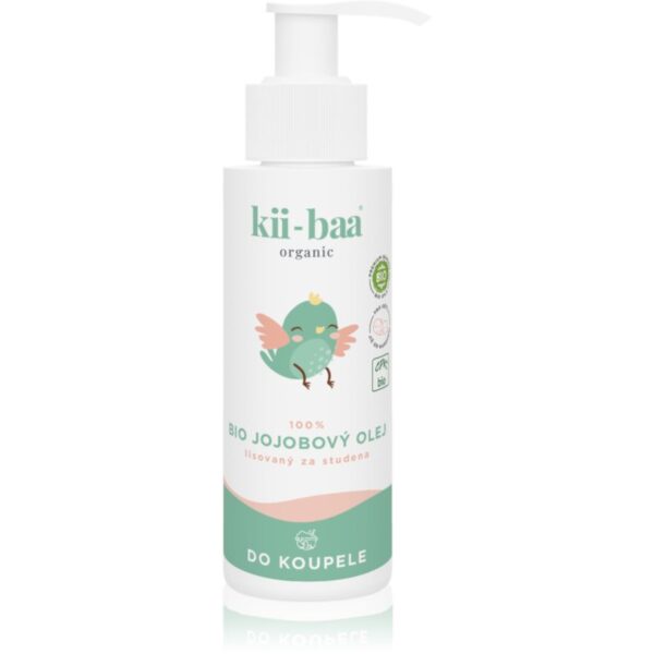kii-baa® organic 100% Bio Oil Jojoba ulei pentru baie presat la rece pentru nou-nascuti si copii 100 ml-Țena